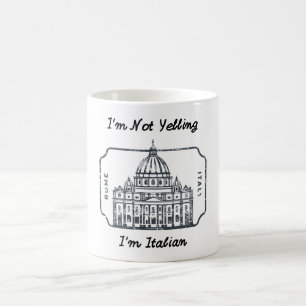 Italian MUG Great for coffee, tea, and hot drinks