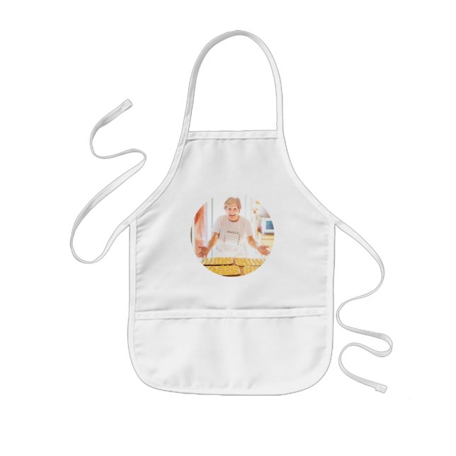 Italian Nonna Personalised Photo Sauce Day Kids Apron (Front)