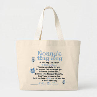 Italian - Nonna - Single Verse Large Tote Bag