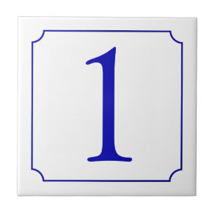 Italian Number Ceramic Tile