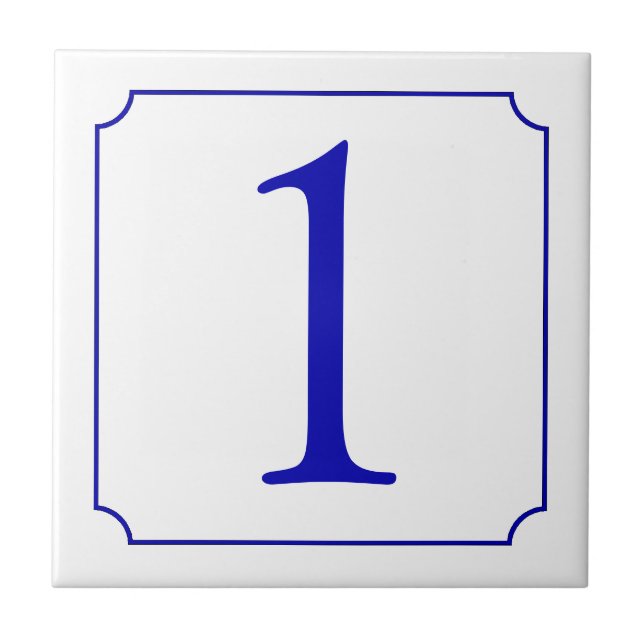 Italian Number Ceramic Tile (Front)