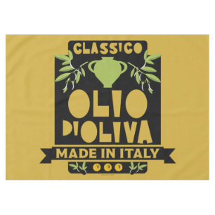 Italian Olive Oil Cooking Tablecloth
