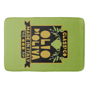  Italian Olive Oil Wall Art Bath Mat