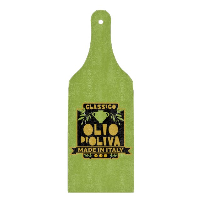  Italian Olive Oil Wall Art Cutting Board (Front)
