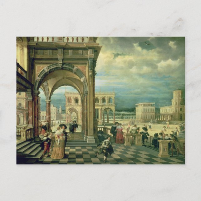 Italian Palace, 1623 Postcard (Front)