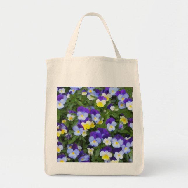 Italian Pansies Tote Bag (Front)