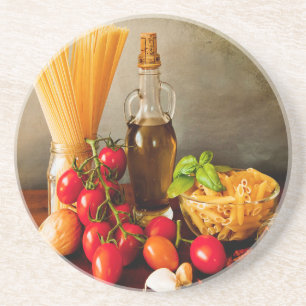 Italian pasta arrabbiata coaster