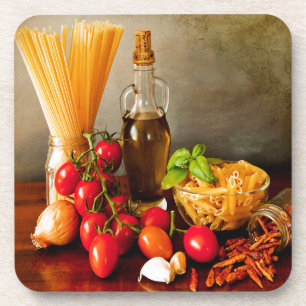 Italian pasta arrabbiata coaster