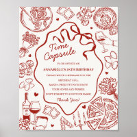 Italian Pasta Baby Shower Time Capsule Game
