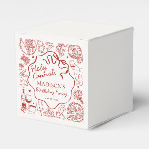 Italian Pasta Holy Cannoli Birthday Party Favour Box