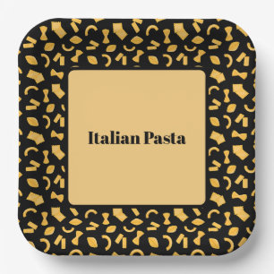 Italian Pasta Paper Plate