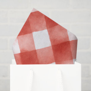 Italian Pasta Red Gingham Meatball Baby Shower Tissue Paper