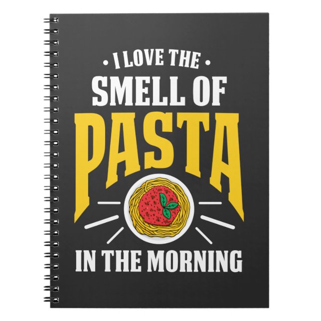 Italian Pasta Spaghetti Noodles Food lover Notebook (Front)