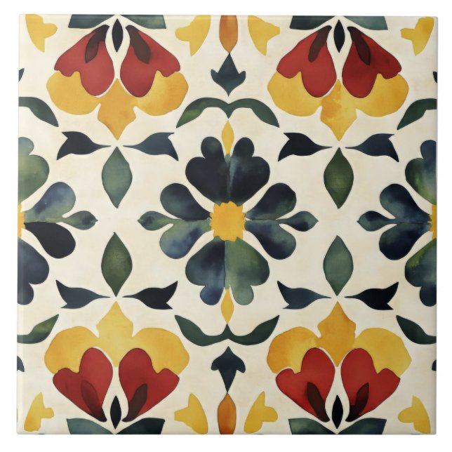 Italian Pattern Ceramic Tile (Front)