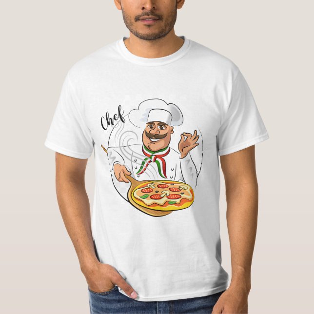 Italian pizza chef t-shirt (Front)