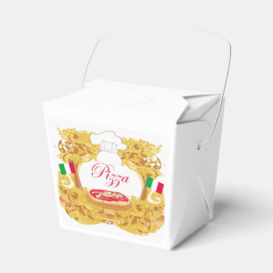 Italian pizza Favour Box