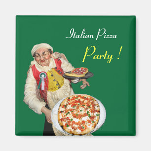 ITALIAN PIZZA,green Magnet