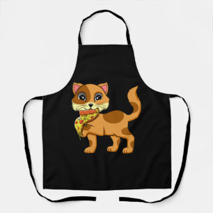 Italian Pizza Pie Cat Lover Cat Whisperer Animal Apron