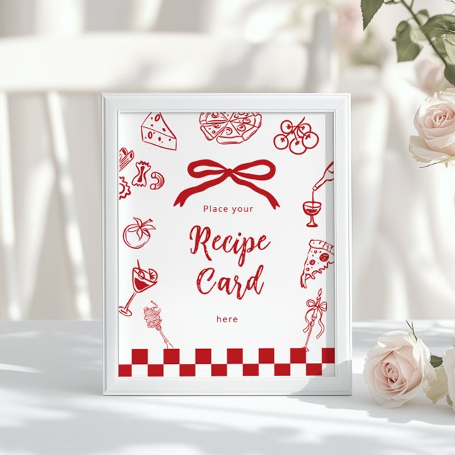 Italian Place you recipe card Thats Amore theme Poster (Creator Uploaded)