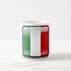 Italian polished flag coffee mug