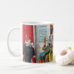 Italian Political Cartoon Of Circus Performers Coffee Mug