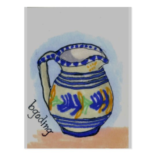 Italian Pottery Postcard
