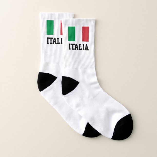 Italian pride flag of Italy personalised sport Socks (Pair)