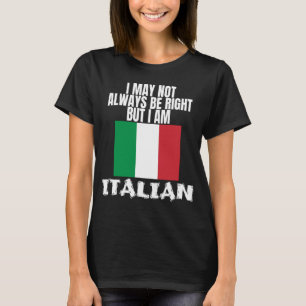 Italian Pride Italia Proud To Be Italian Heritage T-Shirt