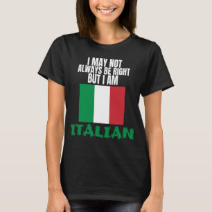 Italian Pride Italia Proud To Be Italian Heritage T-Shirt