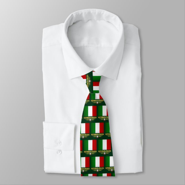 Italian Pride Tie (Tied)