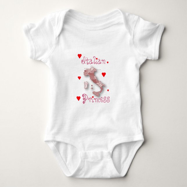 Italian Princess baby onecie Baby Bodysuit (Front)