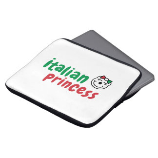 Italian Princess – Cute Hand-Drawn Bear  Laptop Sleeve
