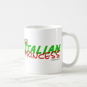 Italian Princess With Crown Coffee Mug