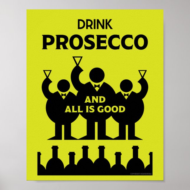 Italian Prosecco sparkling wine    Poster (Front)