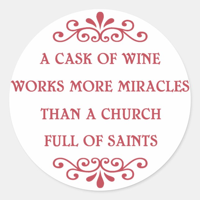 Italian Proverb - CF Classic Round Sticker (Front)