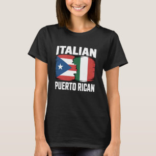 Italian Puerto Rican Italy Puerto Rico Flag Boricu T-Shirt
