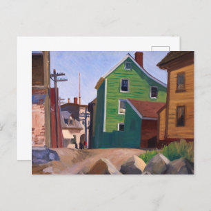 Italian Quarter, Gloucester   Edward Hopper   Postcard