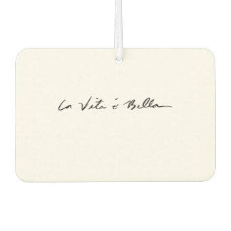 italian quote la vita é bella Stone coaster Car Air Freshener