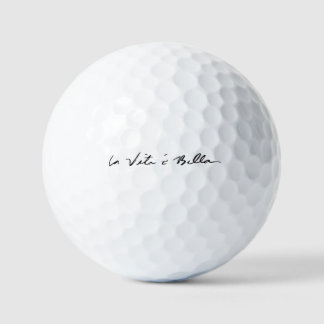 italian quote la vita é bella Stone coaster Golf Balls