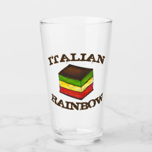 Italian Rainbow 7 Layer Tricolor Holiday Cookie Glass