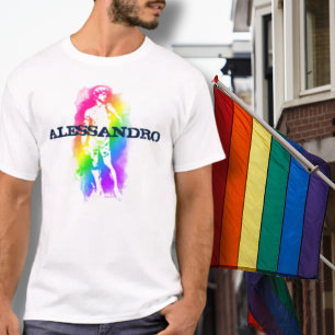 Italian Rainbow Pride Personalised T-Shirt