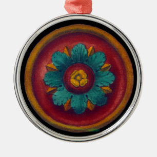 Italian Renaissance Architectural Rosette No. 5 Metal Ornament