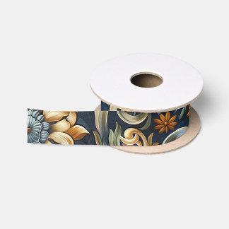 Italian Renaissance in Blue Satin Ribbon