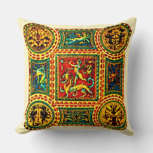 Italian Renaissance motifs print Cushion (Front)