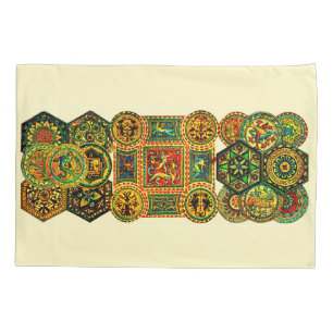 Italian Renaissance motifs print Pillowcase