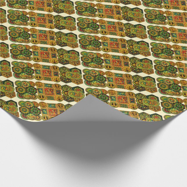 Italian Renaissance motifs print Wrapping Paper (Corner)