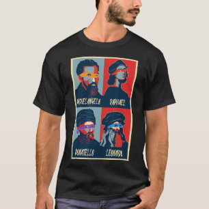 Italian Renaissance Ninja Artist Leonardo da Vinci T-Shirt