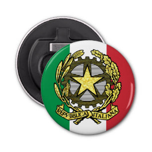 Italian Republic and Italian Flag Bottle Opener