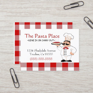 Italian Restaurant Business Card