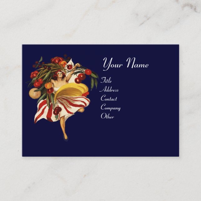 ITALIAN RESTAURANT, KITCHEN AND TOMATOES BUSINESS CARD (Front)